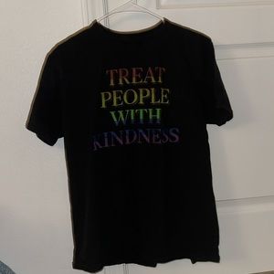 Harry Styles Treat People With Kindness Black Rainbow Pride Shirt size large